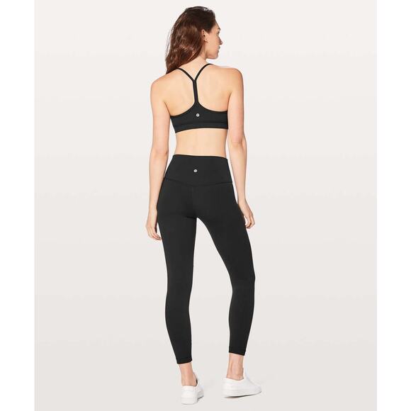 Lululemon Flow Y Bra Nulu Size 12 Black - Picture 2 of 6